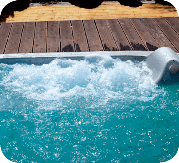 Accesorio de sistema de masaje agua en piscina
